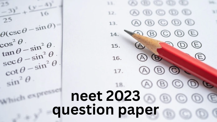 neet 2023 question paper